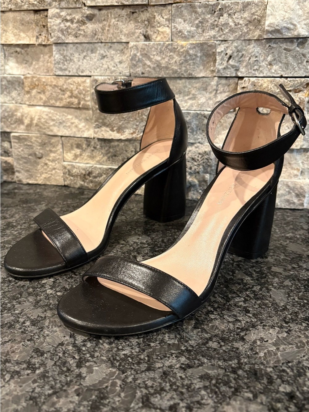 Stuart Weitzman Block Heel Sandals Size 6